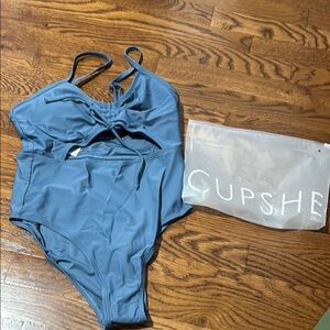 Cupshe Blue One-Piece Swimsuit new